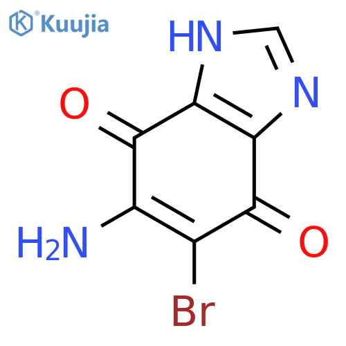 1H-Benzimidazole-4,7-dione, 5-amino-6-bromo- structure