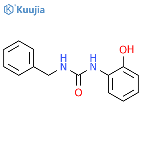 Urea,N-(2-hydroxyphenyl)-N'-(phenylmethyl)- structure