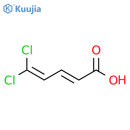 5,5-dichloropenta-2,4-dienoic acid structure