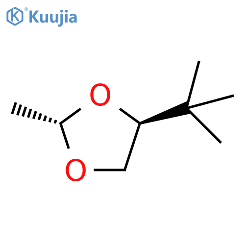 1,3-Dioxolane, 4-tert-butyl-2-methyl-, trans- (8CI) structure