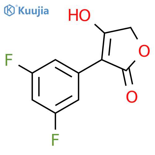 2(5H)-Furanone, 3-(3,5-difluorophenyl)-4-hydroxy- structure