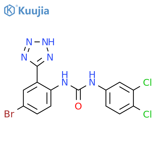 Urea, N-[4-bromo-2-(1H-tetrazol-5-yl)phenyl]-N'-(3,4-dichlorophenyl)- structure