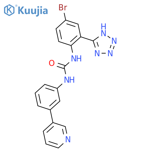 Urea, N-[4-bromo-2-(1H-tetrazol-5-yl)phenyl]-N'-[3-(3-pyridinyl)phenyl]- structure