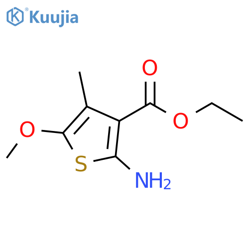 ETHYL 2-AMINO-5-METHOXY-4-METHYLTHIOPHENE-3-CARBOXYLATE structure