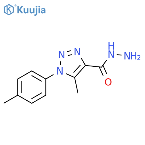 1H-1,2,3-Triazole-4-carboxylic acid, 5-methyl-1-(4-methylphenyl)-,hydrazide structure