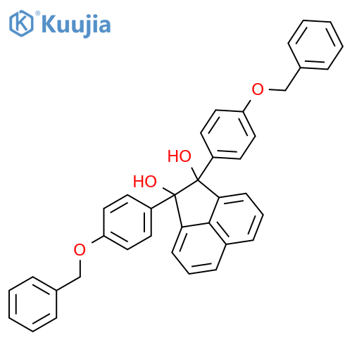 1,2-Acenaphthylenediol, 1,2-dihydro-1,2-bis[4-(phenylmethoxy)phenyl]- structure