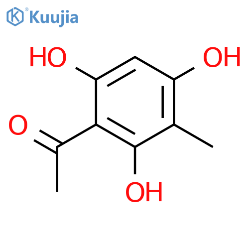 2',4',6'-trihydroxy-3'-methylacetophenone structure