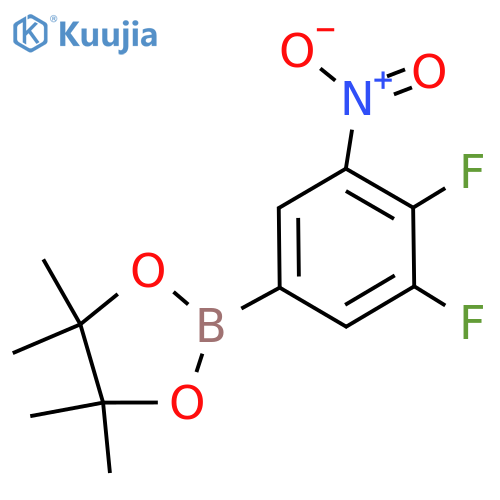 1,3,2-Dioxaborolane, 2-(3,4-difluoro-5-nitrophenyl)-4,4,5,5-tetramethyl- structure