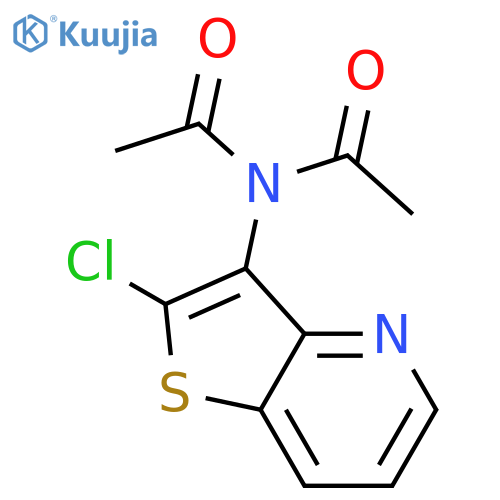Acetamide, N-acetyl-N-(2-chlorothieno[3,2-b]pyridin-3-yl)- structure