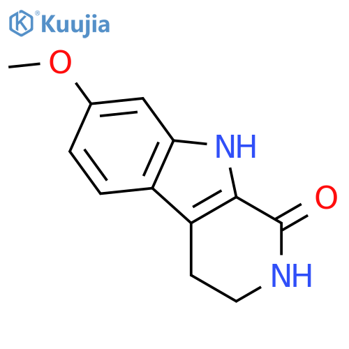 1H-Pyrido[3,4-b]indol-1-one,2,3,4,9-tetrahydro-7-methoxy- structure