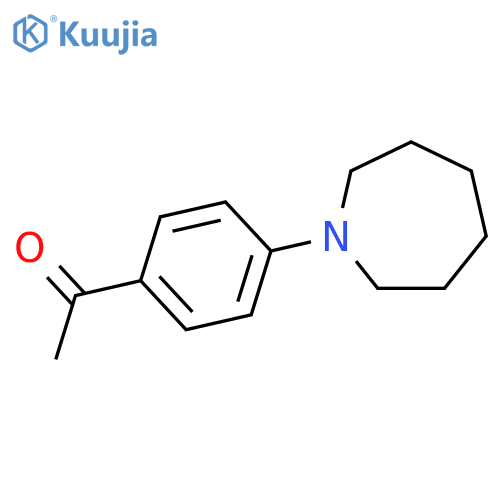 1-4-(azepan-1-yl)phenylethan-1-one structure