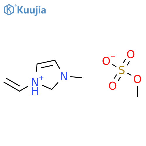 3-Methyl-1-vinyl-1H-imidazolium methyl sulphate structure