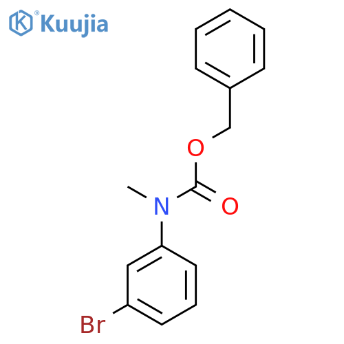 benzyl N-(3-bromophenyl)-N-methylcarbamate structure