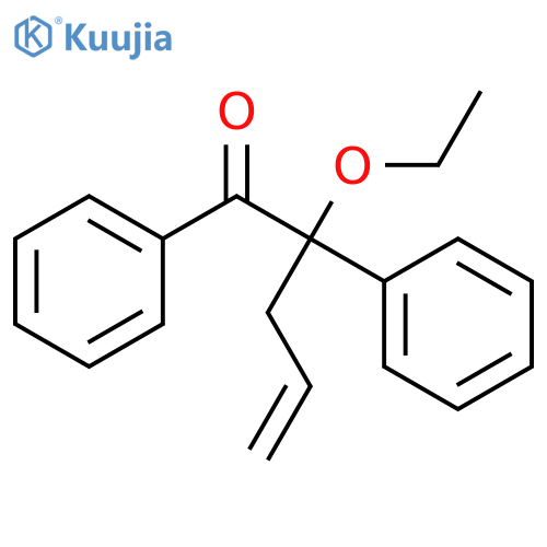 4-Penten-1-one, 2-ethoxy-1,2-diphenyl- structure