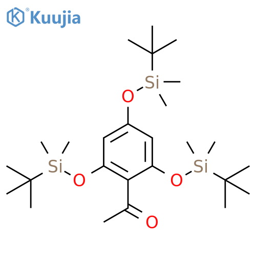 Ethanone, 1-[2,4,6-tris[[(1,1-dimethylethyl)dimethylsilyl]oxy]phenyl]- structure