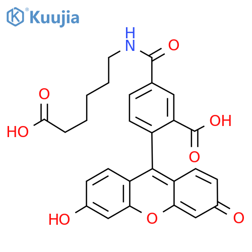 6-Fluorescein-5(6)-carboxamidohexanoic Acid structure