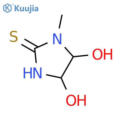 2-Imidazolidinethione,4,5-dihydroxy-1-methyl- structure