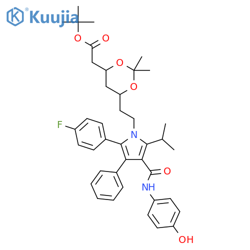 4-Hydroxy Atorvastatin Acetonide tert-Butyl Ester structure
