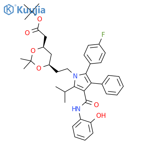 2-Hydroxy Atorvastatin Acetonide tert-Butyl Ester structure