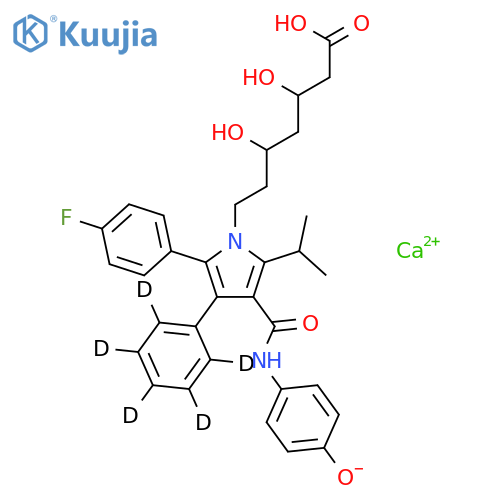 4-Hydroxy Atorvastatin-d5 Hemicalcium Salt structure