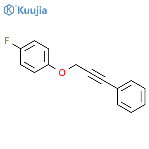 Benzene, 1-fluoro-4-[(3-phenyl-2-propynyl)oxy]- structure