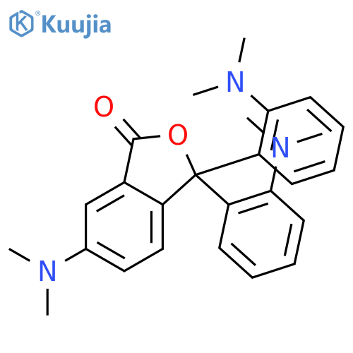 1(3H)-Isobenzofuranone,6-(dimethylamino)-3,3-bis[(dimethylamino)phenyl]- structure