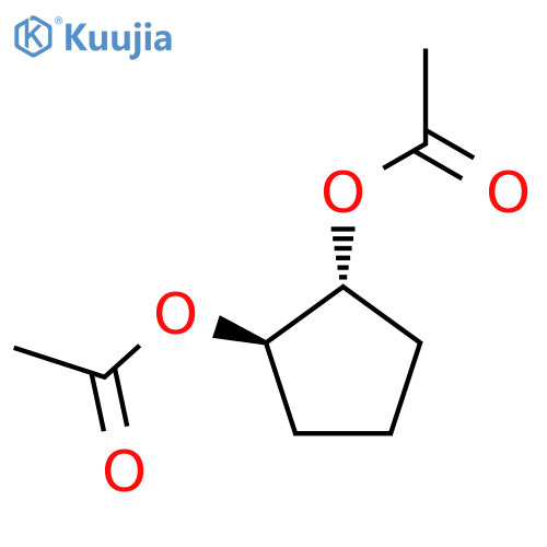 1,2-Cyclopentanediol,1,2-diacetate, (1R,2R)-rel- structure