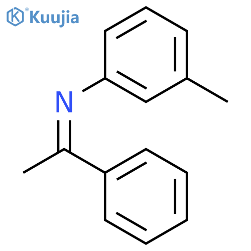 Benzenamine, 3-methyl-N-(1-phenylethylidene)- structure
