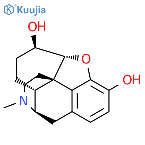 Morphinan-3,6-diol,4,5-epoxy-17-methyl-, (5a,6b)- (9CI) structure