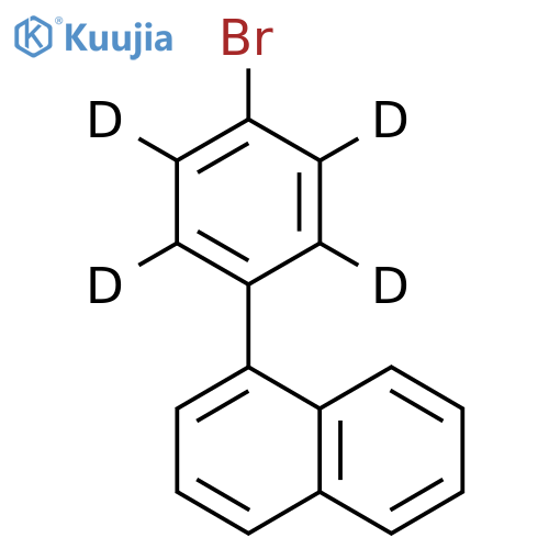 Naphthalene, 8-(4-bromophenyl-2,3,5,6-d4)- structure