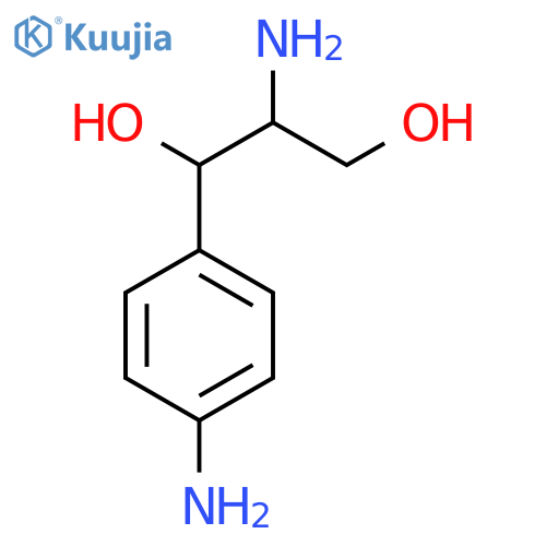 2-Amino-1-(4-aminophenyl)propane-1,3-diol structure