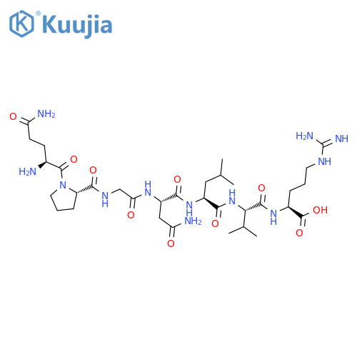 L-Arginine, L-glutaminyl-L-prolylglycyl-L-asparaginyl-L-leucyl-L-valyl- structure