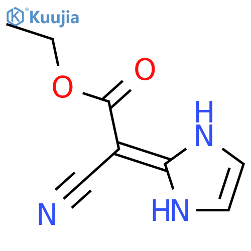 Acetic acid,2-cyano-2-(1,3-dihydro-2H-imidazol-2-ylidene)-, ethyl ester structure
