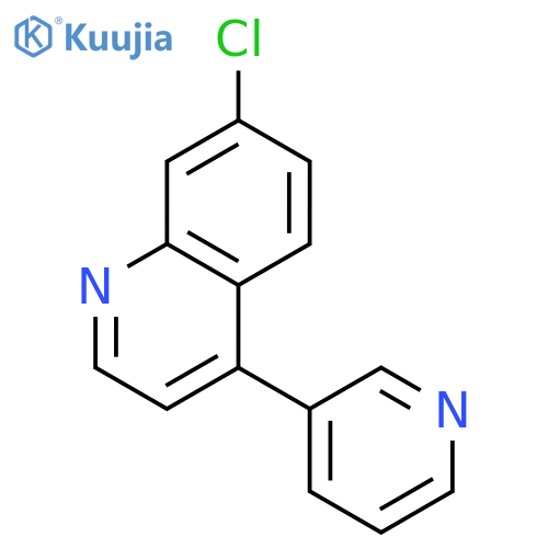 Quinoline, 7-chloro-4-(3-pyridinyl)- structure