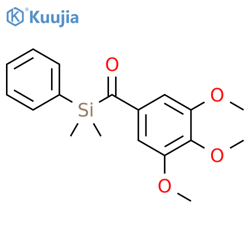 Benzene, 5-[(dimethylphenylsilyl)carbonyl]-1,2,3-trimethoxy- structure