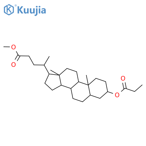 Cholan-24-oic acid, 3-(1-oxopropoxy)-, methyl ester, (3α,5β)- structure