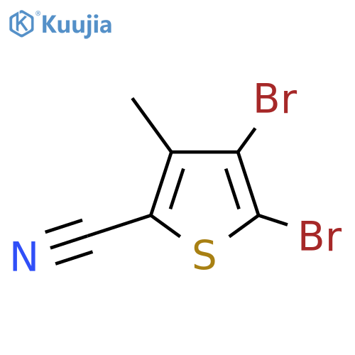 4,5-Dibromo-3-methylthiophene-2-carbonitrile structure