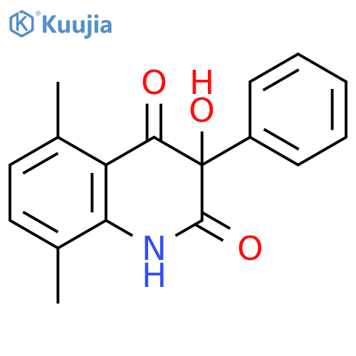 2,4(1H,3H)-Quinolinedione, 3-hydroxy-5,8-dimethyl-3-phenyl- structure