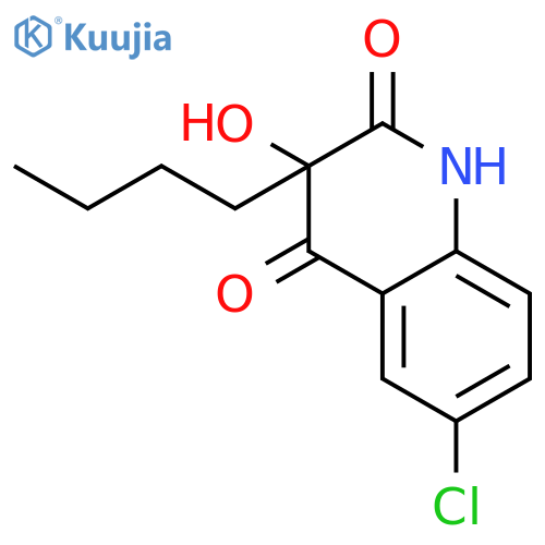 2,4(1H,3H)-Quinolinedione, 3-butyl-6-chloro-3-hydroxy- structure