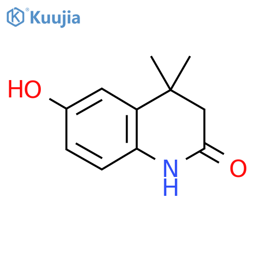 6-Hydroxy-4,4-dimethyl-3,4-dihydroquinolin-2(1H)-one structure