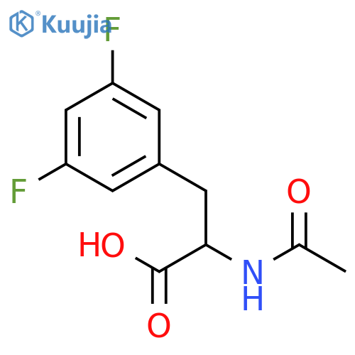 Phenylalanine,N-acetyl-3,5-difluoro- structure