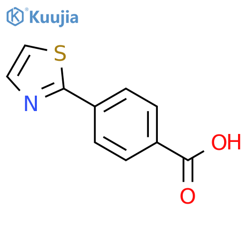 4-(Thiazol-2-yl)benzoic acid structure