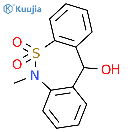 6,11-Dihydro-6-methyl-dibenzoc,f1,2thiazepin-11-ol 5,5-Dioxide structure