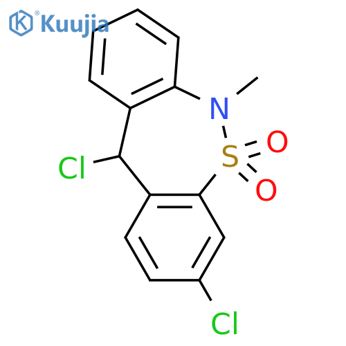 rac 3,11-Dichloro-6,11-dihydro-6-methyl-dibenzoc,f1,2thiazepine 5,5-Dioxide structure