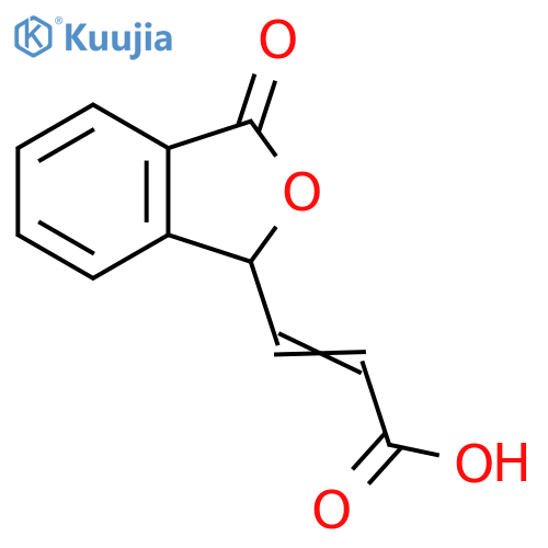 2-Propenoic acid,3-(1,3-dihydro-3-oxo-1-isobenzofuranyl)- structure