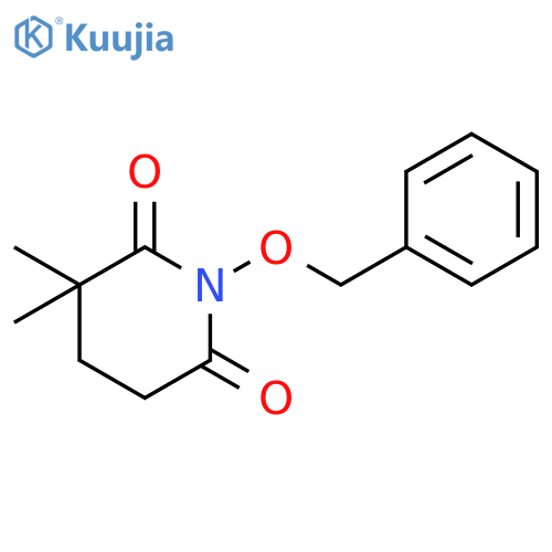 2,6-Piperidinedione, 3,3-dimethyl-1-(phenylmethoxy)- structure