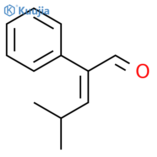 4-methyl-2-phenyl-2-pentenal structure