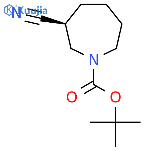 tert-butyl (3S)-3-cyanoazepane-1-carboxylate structure