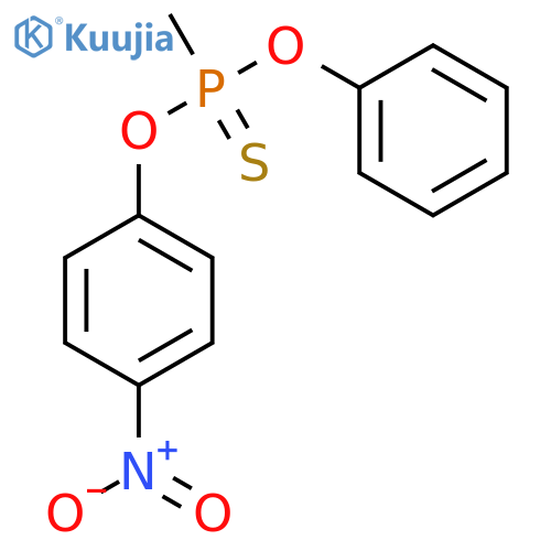 Phosphonothioic acid,methyl-, O-(4-nitrophenyl) O-phenyl ester (9CI) structure