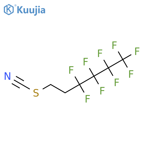 3,3,4,4,5,5,6,6,6-Nonafluorohexyl thiocyanate structure